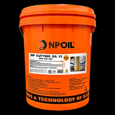 Dầu cắt gọt NP CUTTING OIL 01/02/03 (01 02 Pha nước/ 03 Không pha nước) - Xô 18 Lít - Hàng Chính Hãng