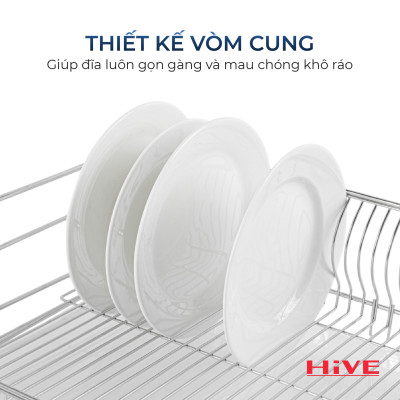 Kệ (giá) để chén bát HiVE DG Big 2 tầng inox 304