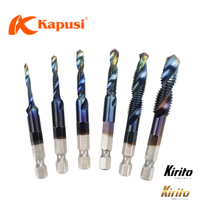 Bộ 6 mũi khoan Taro ren KAPUSI Japan, cỡ từ M3-M10 thép cao cấp