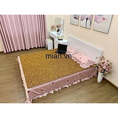 Chiếu Hạt Gỗ Pơ Mu Cao Cấp - Kích Thước 1,2mx1,9m hạt 1.8cm ( video , hình thật ) 