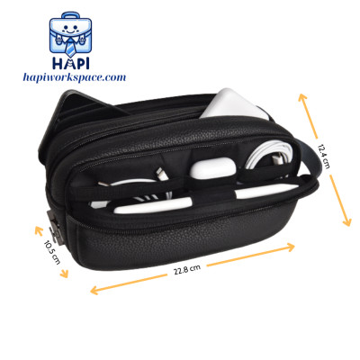 Túi đựng phụ kiện WiWU Salem Anti-Theft Wi-SAT, khóa mật mã, chống nước