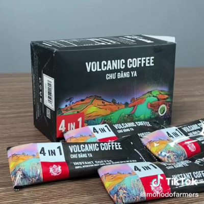 Cà Phê MOHODO Volcanic Cafe Hòa Tan 4in1 Nguyên Chất Tiện Lợi Đậm Vị Núi Lửa Chư Đăng Ya Hộp 216G