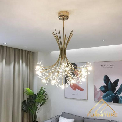 ĐÈN THẢ TRẦN PHA LÊ / ĐÈN THÔNG TẦNG TRANG TRÍ PHÒNG KHÁCH / PHÒNG NGỦ / CẦU THANG / KHÔNG GIAN SANG TRỌNG AZP-71 phong cách đương đại, hàng nhập khẩu AZP