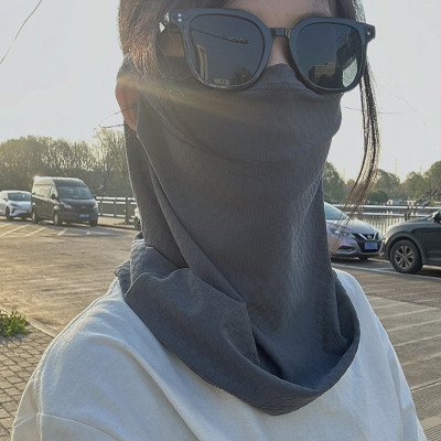 Tấm Che Mặt Che Cổ Bảo Vệ Da Tránh Tia Cực Tím,Chống Bụi Vải Lụa  Thoáng Khí
