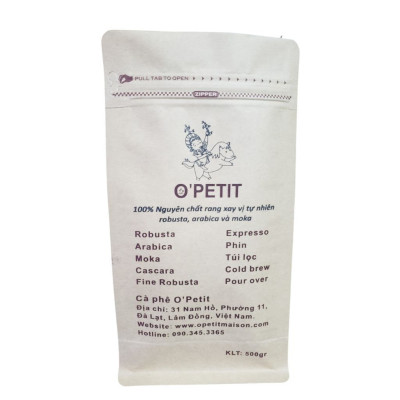 Cà phê Moka Cầu Đất pha máy rang mộc