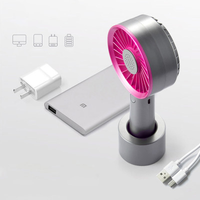 Quạt Mini Khuếch Tán Hương Liệu Cầm Tay Damas QX01 - Thiết Kế Chân Đế Quạt Để Bàn Tiên Lợi Tặng Kèm Dây Sạc - Pin Khủng 2000 mAh Với 3 Mức Độ Gió Lan Tỏa Hương Thơm  - Hàng Chính Hãng