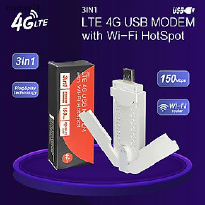 Bộ định tuyến Router LTE 4G USB MODEM WIFI Hotspot không dây phát wifi từ SIM 4G tốc độ cao 150mbps phủ sóng rộng nhỏ gọn - miếng lót chuột