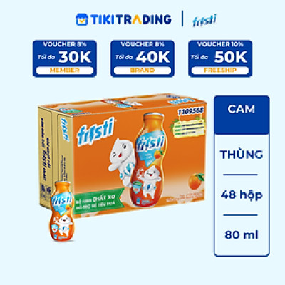 Thùng Fristi Hương Cam 48x80ml
