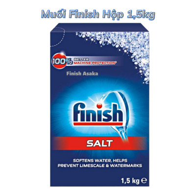 Combo rửa bát Finish: Bột Classic 2,5kg, Muối hộp 1,5kg, Nước làm bóng chai 750ml - Chính hãng.