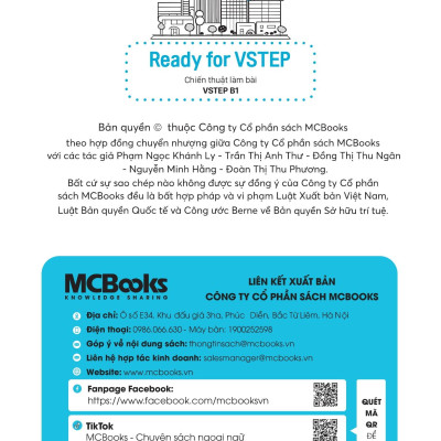 Sách - Ready For VSTEP B1 - Chiến Thuật Làm Bài VSTEP Đạt Điểm Cao