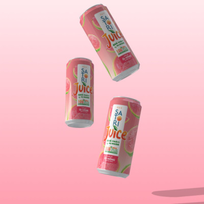 Pack nước ép trái cây Satori Juice vị ổi + mãng cầu 250ml (6lon/Pack)