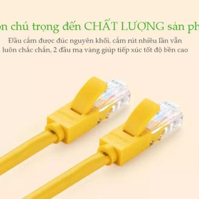 Ugreen UG30642NW103TK 10M màu Vàng Cáp mạng LAN CAT5E UPT - HÀNG CHÍNH HÃNG