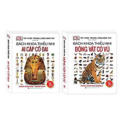 Sách - Bách Khoa Thiếu Nhi - Ai Cập Cổ Đại + Bách Khoa Thiếu Nhi Động Vật Có Vú - Combo 2 Cuốn Bìa Cứng - Minh Thắng