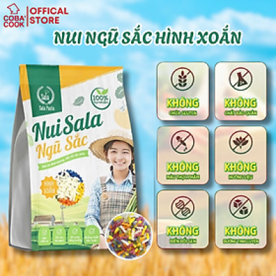 Nui Hữu Cơ Ngũ Sắc Hình Xoắn Thực Dưỡng Ăn Kiêng Rau Củ Tốt Cho Sức Khỏe