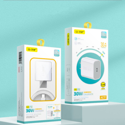 Bộ sạc nhanh LI-TOP GaN AT17 chân Type C công suất PD 30W, có chứng nhận 3C tiêu chuẩn quốc gia, hàng chính hãng bảo hành 12 tháng