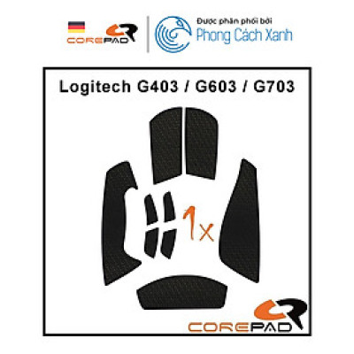 Bộ grip tape Corepad Soft Grips cho chuột Logitech G403 / G603 / G703 Series - Hàng Chính Hãng