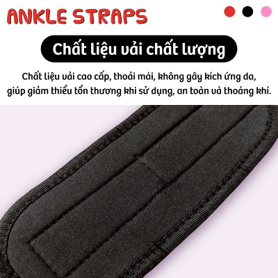Dây đeo mắt cá chân Vòng đeo mắt cá chân ANKLE STRAPS cho phòng tập thể dục rèn luyện sức mạnh hỗ trợ thể thao