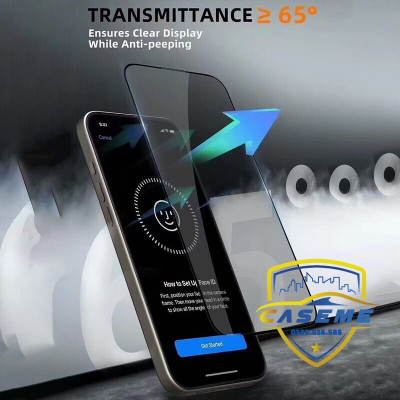 Kính Cường Lực Dành Cho iPhone 17, iPhone Air, iPhone 17 Pro, iPhone 17 Pro Max URR 360° Privacy Anti Spy 9H – Full Màn, Chống Nhìn Trộm - Hàng Chính Hãng
