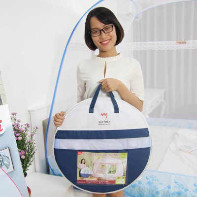 Màn chụp , Mùng chụp tự bung đỉnh chóp cao cấp Mộc Miên ( hình thật ) 