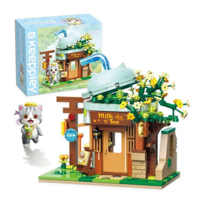 Đồ Chơi Lắp Ráp Lovely Street ASH Cat Milk Tea Shop - Keepplay K28007 (411 Mảnh Ghép)