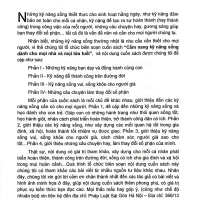 Sách - Cẩm Nang Kỹ Năng Sống Dành Cho Mọi Nhà Và Mọi Lứa Tuổi