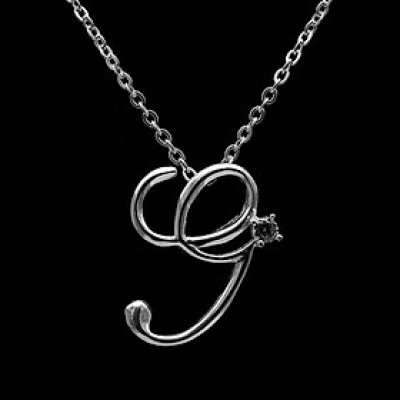  Dây Chuyền Nữ Bạc Hiểu Minh CC001.G chữ G bạc ta