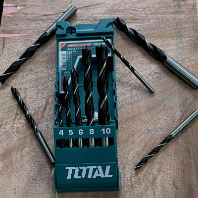 BỘ MŨI KHOAN GỖ 5 CHI TIẾT 4-10MM TOTAL TACSD7056