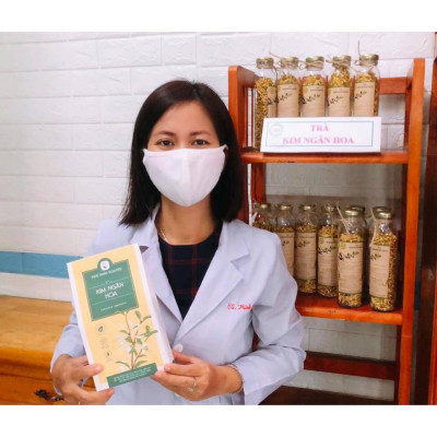 TRÀ KIM NGÂN HOA (100% NỤ HOA) TÚI 50G - THÁI MINH NGUYÊN. Hàng chuẩn chất lượng số 1 Việt Nam.