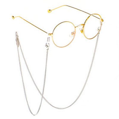 Dây xích đeo kính mắt thời trang lá lông vũ