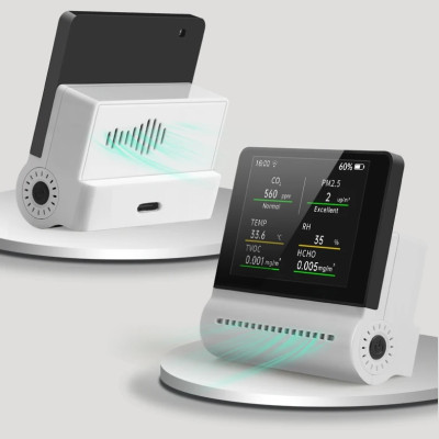 Máy Theo Dõi Chất Lượng Không Khí Trong Nhà NOYAFA JMS-16 Có Cảnh Báo Ô Nhiễm - Hàng Nhập Khẩu