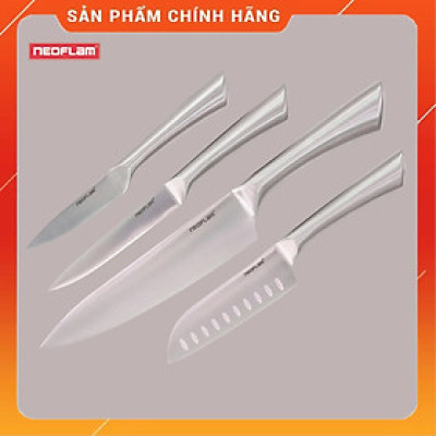[HÀNG CHÍNH HÃNG] Bộ dao 5 món Neoflam, Dao làm bằng inox 430 không gỉ, Lưỡi thép cacbon 4Cr13 chống mài mòn, độ sắc cao, bền bỉ