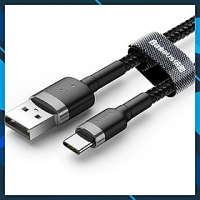 Cáp sạc nhanh 3A Baseus Cafule kết nối Type-C truyền dữ liệu cho Android dài 100CM -  Hàng chính hãng