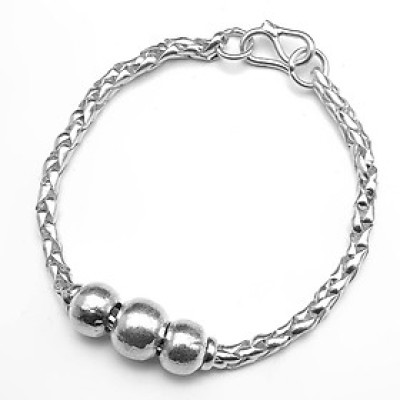 Lắc Tay Lắc Chân Trẻ Em Bạc Hiểu Minh LTE091S bạc ta