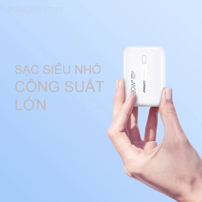 Pin sạc dự phòng Pisen (TS-D304 ) Quick Mini QP20 10000mAh , công suất 20w, nhỏ gọn, Hàng chính hãng bảo hành 2 năm