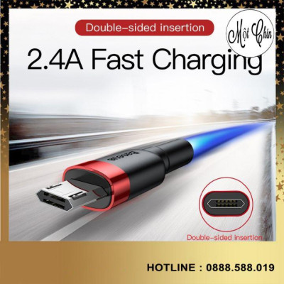 Cáp sạc nhanh Baseus Cafule Micro USB -Hàng Chính Hãng
