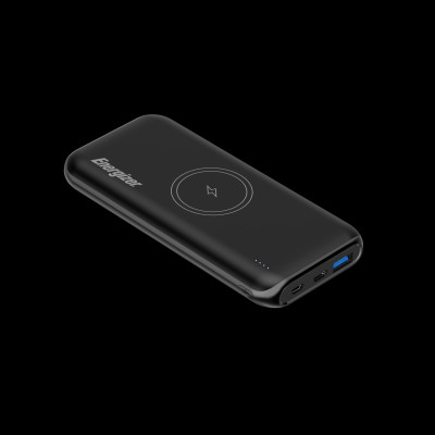 Sạc dự phòng Energizer 10,000mAh /3.7V Li-Polymer QE10009PQBK, Sạc nhanh 20W, Sạc không dây 18W, bảo hành 24 tháng 1 đổi 1 - Hàng chính hãng