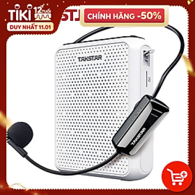 Máy trợ giảng không dây UHF Takstar E300W (Tặng kèm củ sạc) - Hàng chính hãng