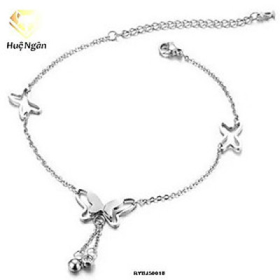 Lắc chân bạc Ý 925 Huệ Ngân - Bướm xinh RYBJ50018