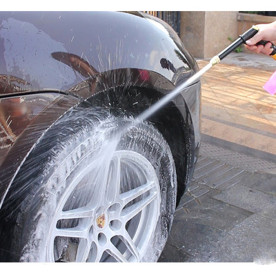 Bộ dây và vòi xịt rửa xe tưới cây tăng áp 810-2576 (dây xanh-cút nối xanh)