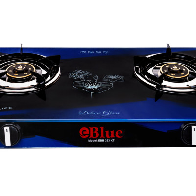 Bếp gas đôi mặt kính Eblue EBB 323 KT hàng chính hãng