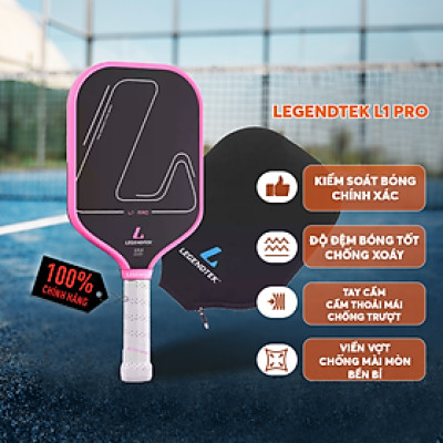 Vợt Pickleball Legendtek L1 Pro Cao Cấp - Xanh Đậm - Lõi Poly Siêu Nhẹ, Mặt Carbon Cường Lực, Kiểm Soát Toàn Diện