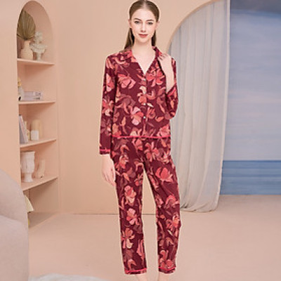 Bộ Đồ Satin Dài Nữ Vincy Thoáng Mát BSD040S31