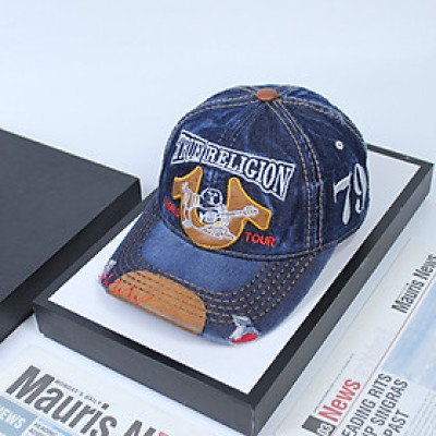 Nón nam, mũ lưỡi trai Ông Địa U 79 phối vải jeans form đẹp thời trang đường phố