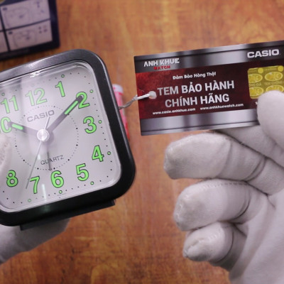 Đồng Hồ Để Bàn Casio TQ-141-1DF - Có Báo Thức  - Kích Thước ( 6.7 x 6.4 x 3.4 cm )