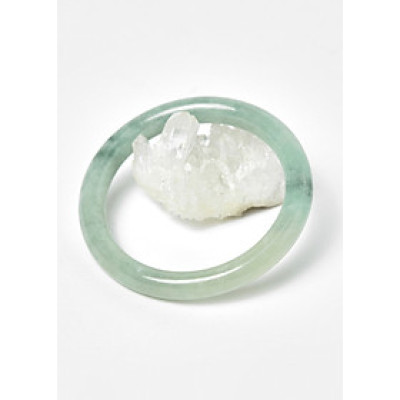 Vòng cẩm thạch xanh lá bản tròn ni 54 mệnh hỏa, mộc - Ngọc Quý Gemstones