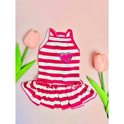 VÁY XÒE KẺ SỌC DỄ THƯƠNG DÀNH CHO THÚ CƯNG CHÓ MÈO