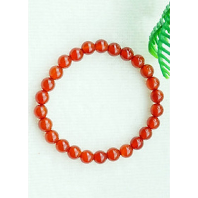 Vòng tay mã não đỏ tự nhiên 6 mm