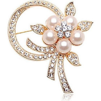 Cài Áo Bông Hoa Ngọc Trai