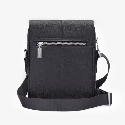 Túi Đeo Chéo Nam Túi Đeo Vai Cỡ Nhỏ GENCE TD01 Da Bò Mềm Cao Cấp Màu Đen Dáng Dọc