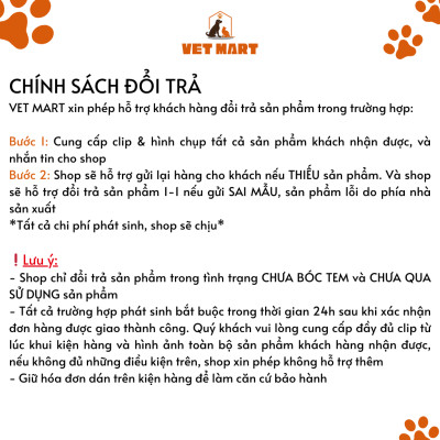Five Pypra - Vỉ Thuốc Tẩy Các Loại Giun, Sán Cho Thú Cưng